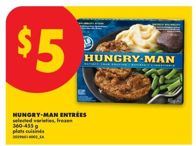 HUNGRY-MAN ENTRÉES, 360-455 g