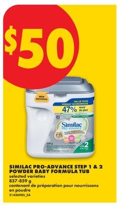 SIMILAC PRO-ADVANCE STEP 1 & 2 POWDER BABY FORM…