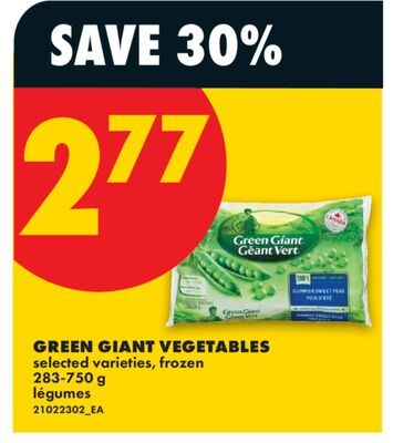GREEN GIANT VEGETABLES, 283-750 g