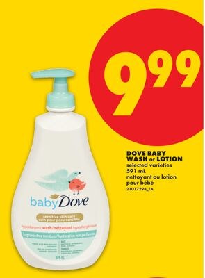 DOVE BABY WASH LOTION, 591 mL