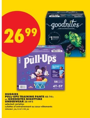 HUGGIES PULL-UPS TRAINING PANTS, 48-74's or GOO…