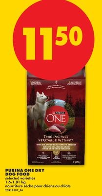 PURINA ONE DRY DOG FOOD, 1.6-1.81 KG