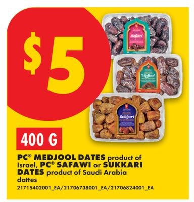 PC® MEDJOOL DATES PRODUCT OF ISRAEL, PC® SAFAWI…