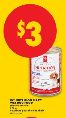 PC® NUTRITION FIRST™ WET DOG FOOD, 374 G