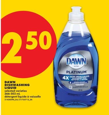 DAWN DISHWASHING LIQUID, 366-502 ML