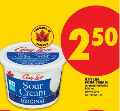 GAY LEA SOUR CREAM, 500 ML
