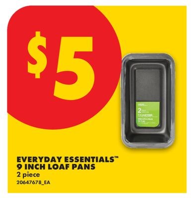 EVERYDAY ESSENTIALS™ 9 INCH LOAF PANS, 2 PIECE