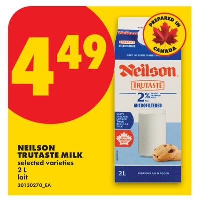 NEILSON TRUTASTE MILK, 2 L