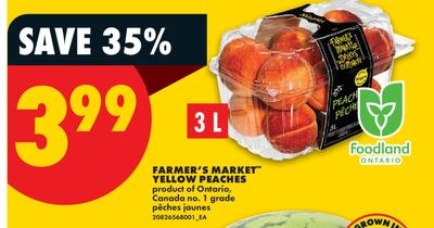 FARMER'S MARKET™ YELLOW PEACHES, 3 L