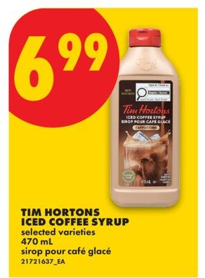 TIM HORTONS ICED COFFEE SYRUP, 470 ML