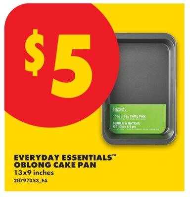 EVERYDAY ESSENTIALS™ OBLONG CAKE PAN, 13 X 9 IN…