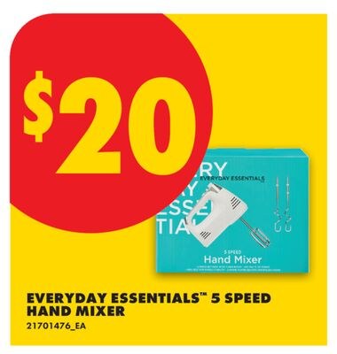 EVERYDAY ESSENTIALS™ 5 SPEED HAND MIXER