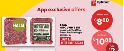 LEAN GROUND BEEF, 2x450 G