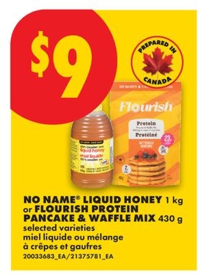 NO NAME® LIQUID HONEY, 1 KG OR FLOURISH PROTEIN…