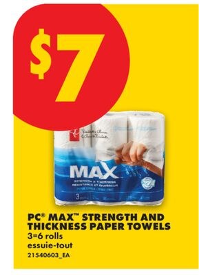 PC® MAX™ STRENGTH AND THICKNESS PAPER TOWELS, 3…