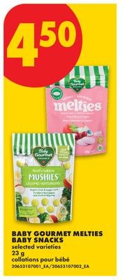 BABY GOURMET MELTIES BABY SNACKS, 23 G