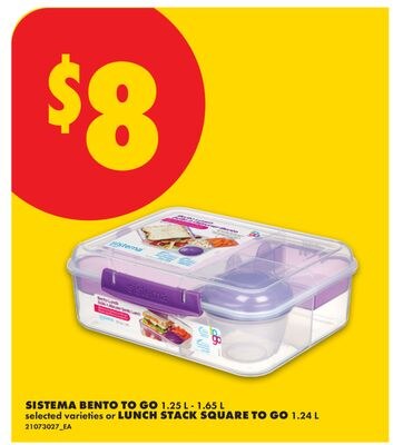 SISTEMA BENTO TO GO, 1.25 L - 1.65 L OR LUNCH S…