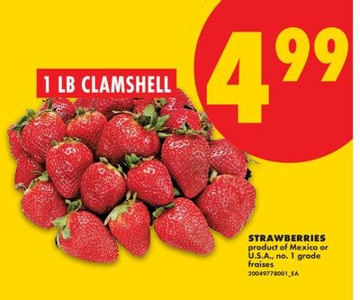 STRAWBERRIES, 1 LB CLAMSHELL