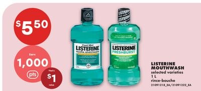 LISTERINE MOUTHWASH, 1 L