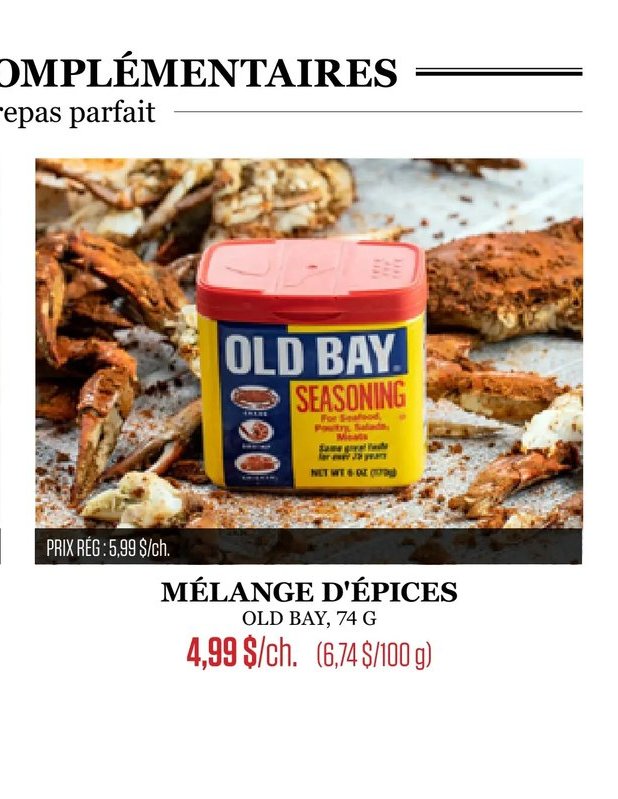 MÉLANGE D'ÉPICES OLD BAY