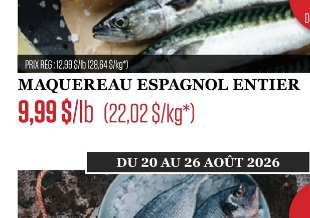 Dorade royale entier