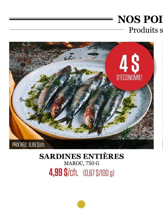 SARDINES ENTIÈRES