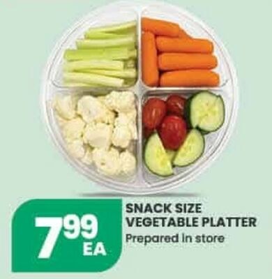SNACK SIZE VEGETABLE PLATTER