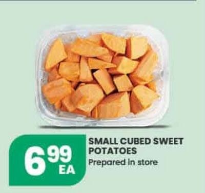 SMALL CUBED SWEET POTATOES