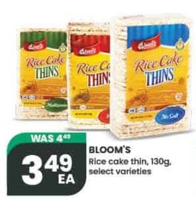 BLOOM'S Rice cake thin