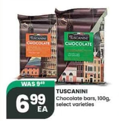 TUSCANINI Chocolate bars