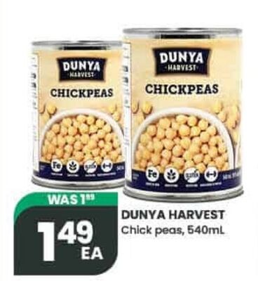 DUNYA HARVEST Chick peas