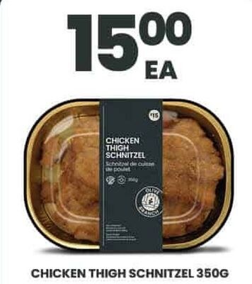 CHICKEN THIGH SCHNITZEL 350G