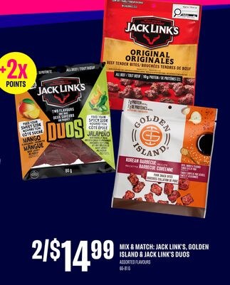 JACK LINK'S, GOLDEN ISLAND & JACK LINK'S DUOS