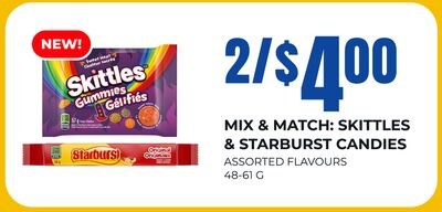 SKITTLES & STARBURST CANDIES