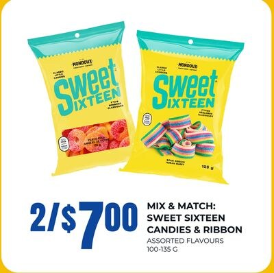 SWEET SIXTEEN CANDIES & RIBBON