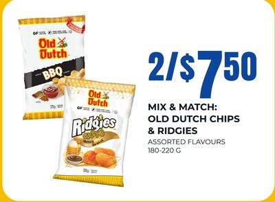 OLD DUTCH CHIPS & RIDGIES