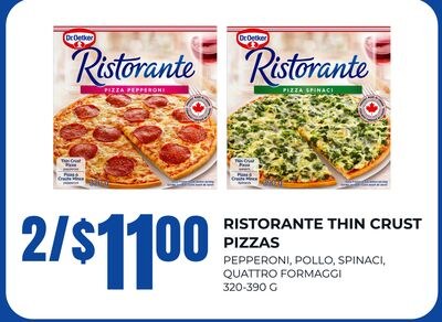 RISTORANTE THIN CRUST PIZZAS