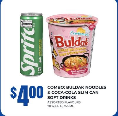 COMBO: BULDAK NOODLES & COCA-COLA SLIM CAN SOFT…