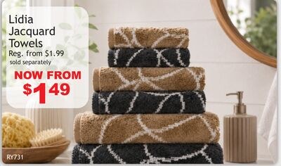 Lidia Jacquard Towels