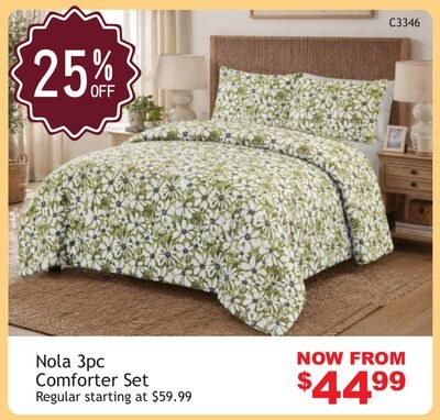 Nola 3pc Comforter Set