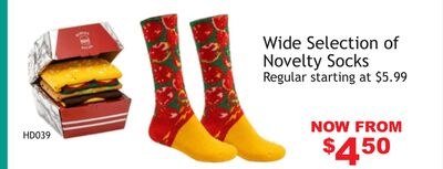 Wide Selection of Novelty Socks