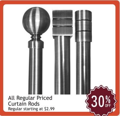 All Regular Priced Curtain Rods