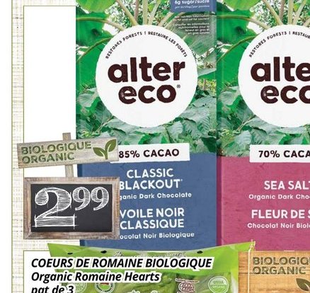 Alter Eco - Chocolat Biologique Classic Noir 85…