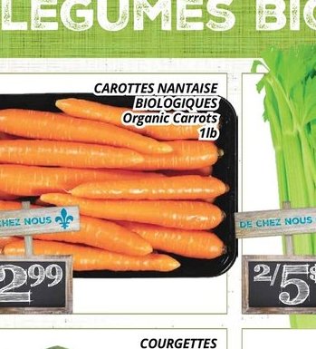 Carottes nantaise biologiques
