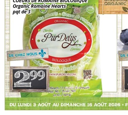 Pur Délys - Cœurs de Romaine Biologique