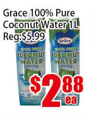Grace 100% Pure Coconut Water 1L
