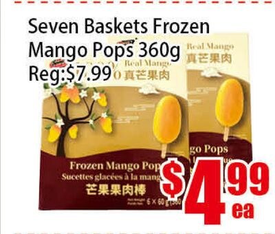 Seven Baskets Frozen Mango Pops