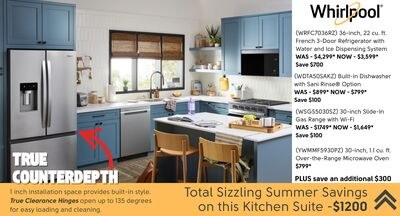 Whirlpool Total Sizzling Summer Savings on this…