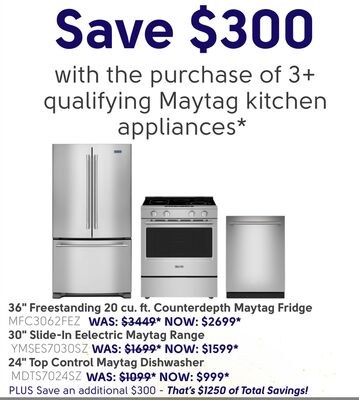 36" Freestanding 20 cu. ft. Counterdepth Maytag…
