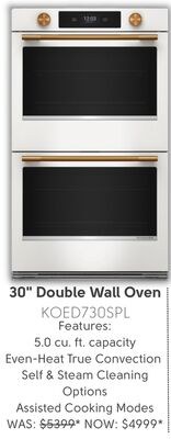 30" Double Wall Oven